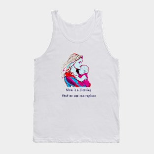 Mom with a child in her arms Tank Top